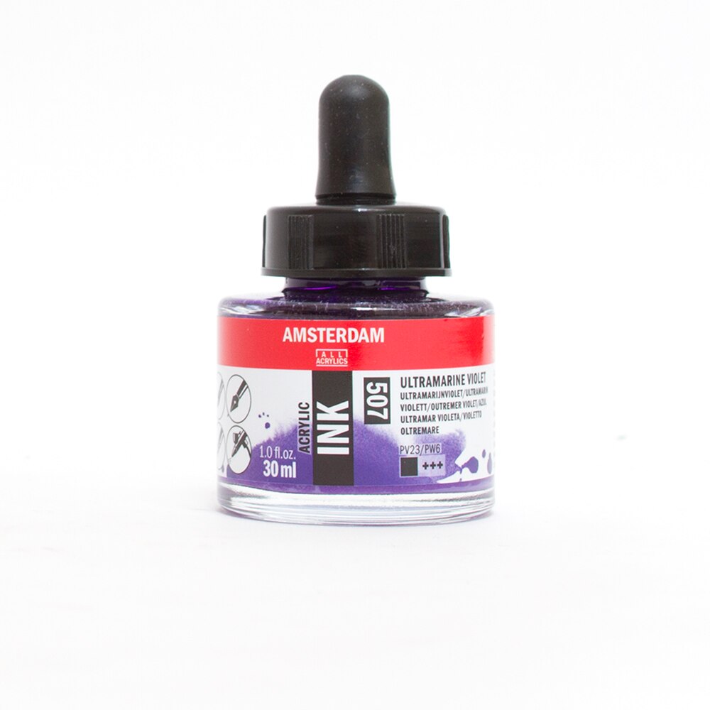 Amsterdam, Ink, Acrylic, Art & School, Acrylic, 30ml, 266260, Ultramarine Violet